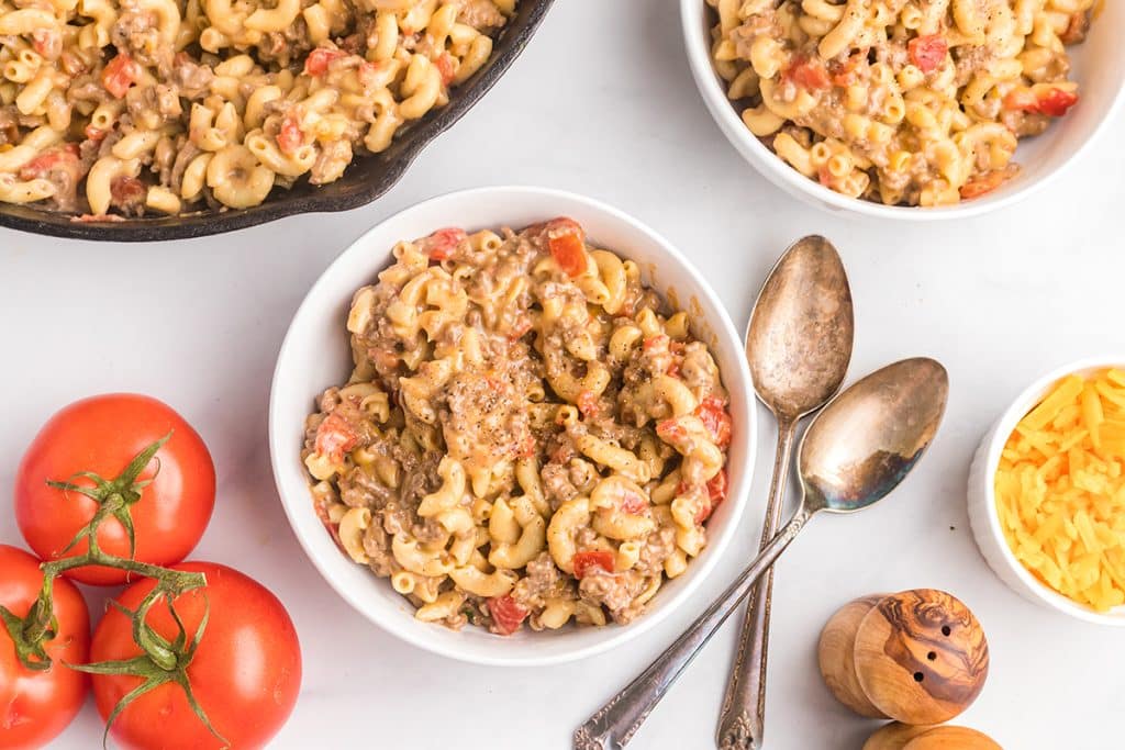 bowl of hamburger helper